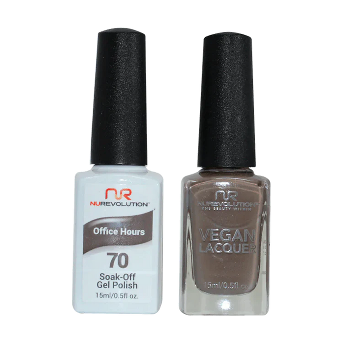 NuRevolution Gel Polish + Nail Lacquer, 070, Office Hours OK0425VD