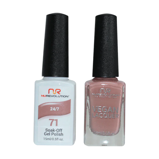 NuRevolution Gel Polish + Nail Lacquer, 071, 24/7 OK0425VD