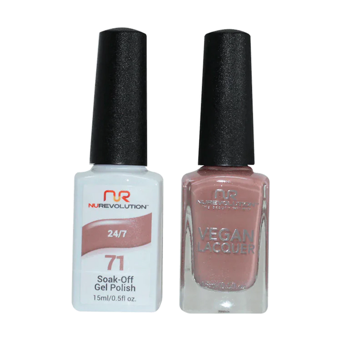 NuRevolution Gel Polish + Nail Lacquer, 071, 24/7 OK0425VD
