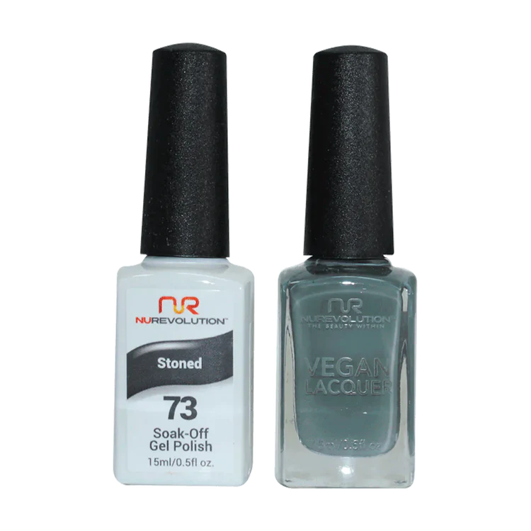 NuRevolution Gel Polish + Nail Lacquer, 073, Stoned OK0425VD