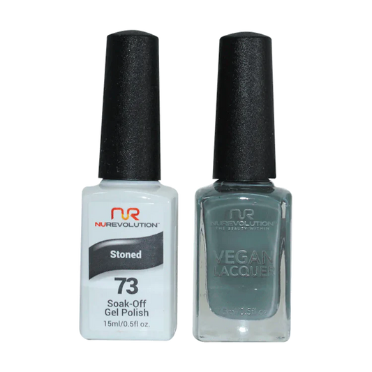 NuRevolution Gel Polish + Nail Lacquer, 073, Stoned OK0425VD