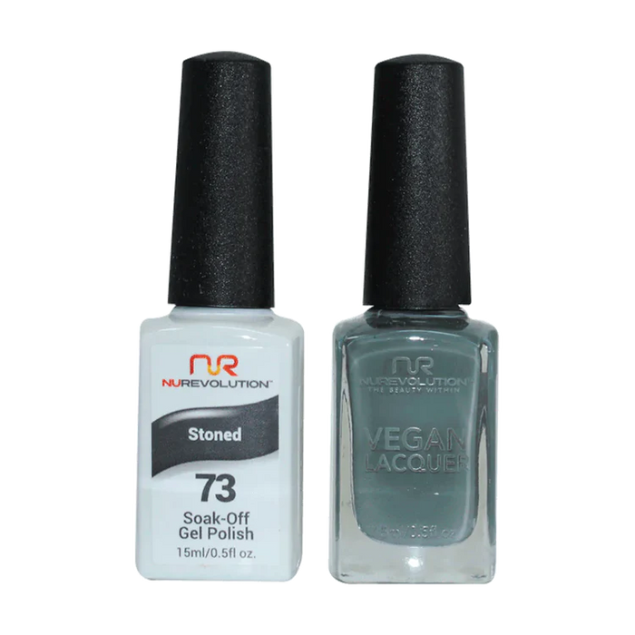 NuRevolution Gel Polish + Nail Lacquer, 073, Stoned OK0425VD
