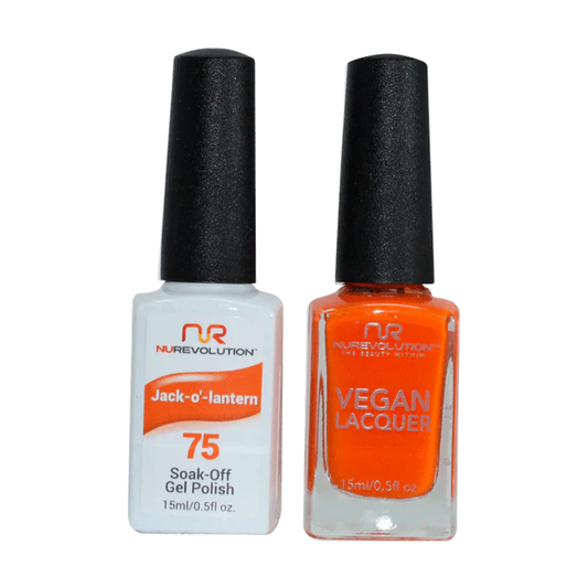 NuRevolution Gel Polish + Nail Lacquer, 075, Jack-O'-Latern OK0425VD