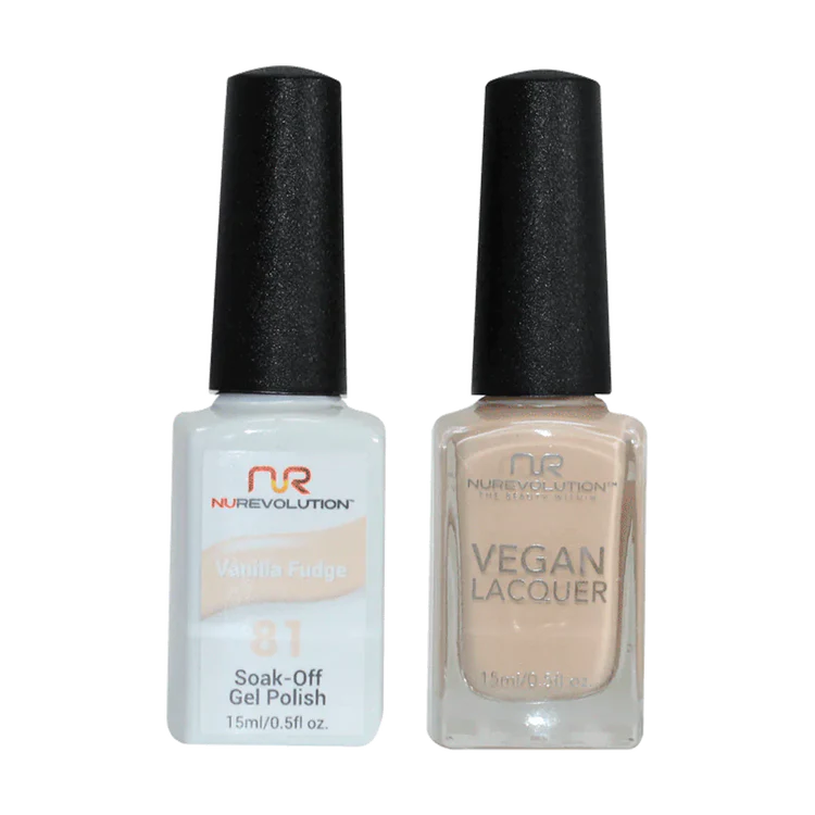 NuRevolution Gel Polish + Nail Lacquer, 081, Vanilla Fudge OK0425VD