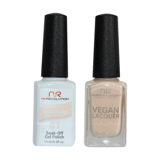 NuRevolution Gel Polish + Nail Lacquer, 081, Vanilla Fudge OK0425VD