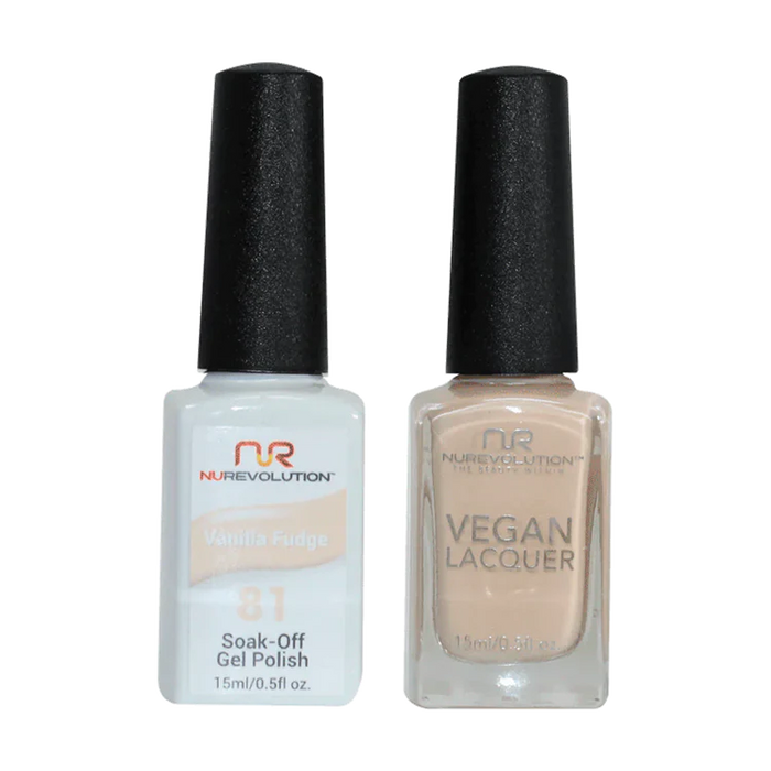 NuRevolution Gel Polish + Nail Lacquer, 081, Vanilla Fudge OK0425VD