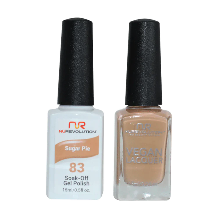 NuRevolution Gel Polish + Nail Lacquer, 083, Sugar Pie OK0425VD