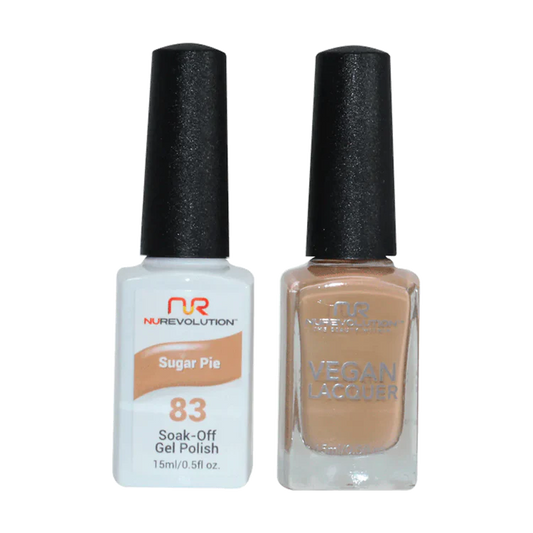 NuRevolution Gel Polish + Nail Lacquer, 083, Sugar Pie OK0425VD