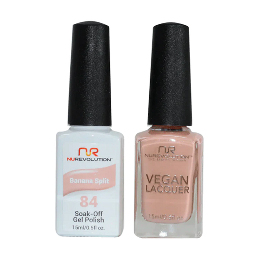 NuRevolution Gel Polish + Nail Lacquer, 084, Banana Split OK0425VD