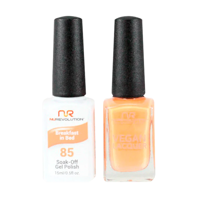 NuRevolution Gel Polish + Nail Lacquer, 085, Breakfast In Bed OK0425VD