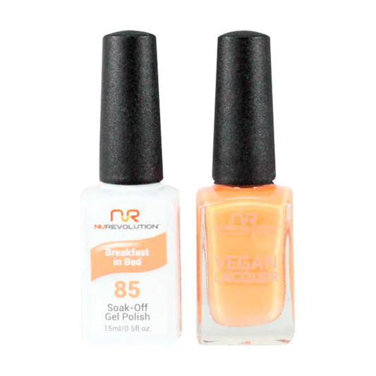 NuRevolution Gel Polish + Nail Lacquer, 085, Breakfast In Bed OK0425VD