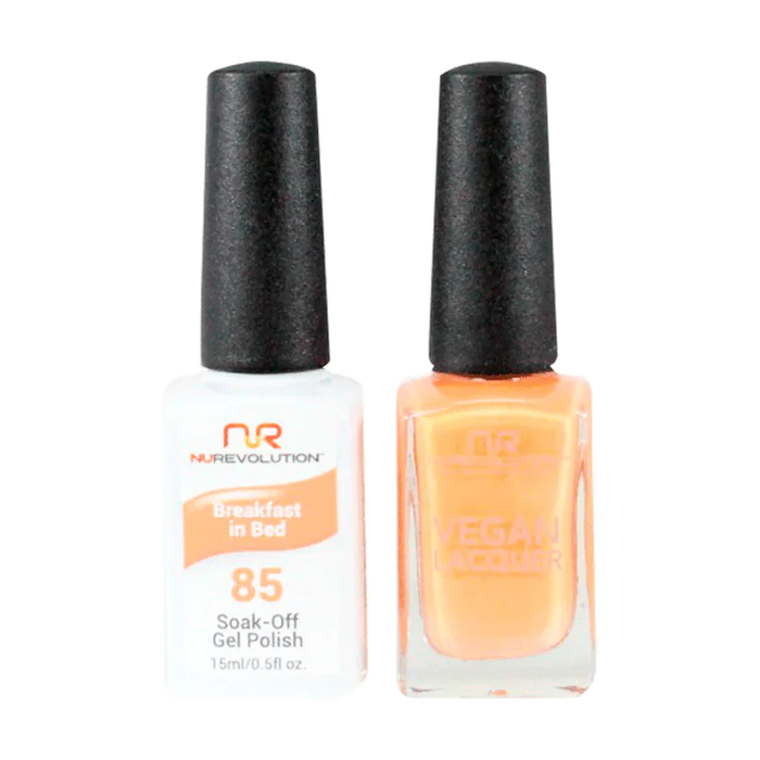 NuRevolution Gel Polish + Nail Lacquer, 085, Breakfast In Bed OK0425VD