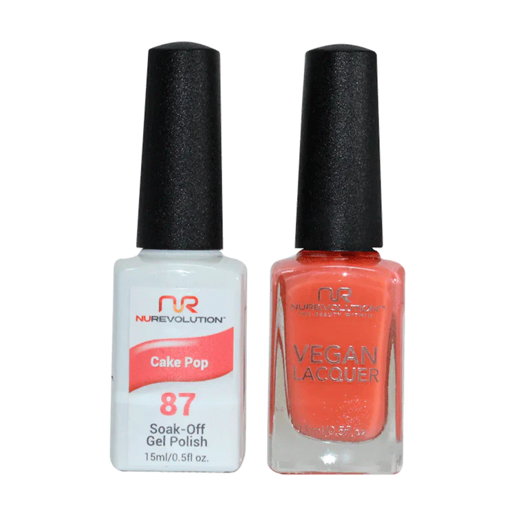 NuRevolution Gel Polish + Nail Lacquer, 087, Cake Pop OK0425VD