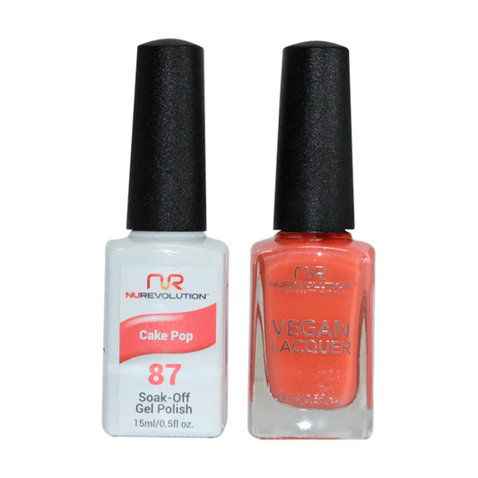 NuRevolution Gel Polish + Nail Lacquer, 087, Cake Pop OK0425VD