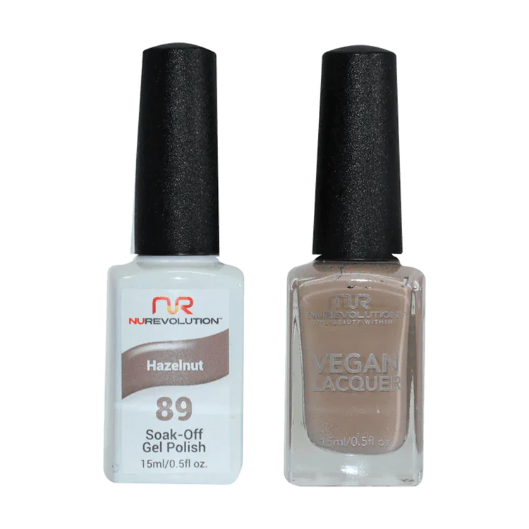 NuRevolution Gel Polish + Nail Lacquer, 089, Hazelnut  OK0425VD