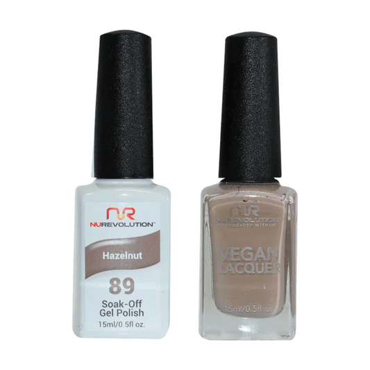 NuRevolution Gel Polish + Nail Lacquer, 089, Hazelnut  OK0425VD