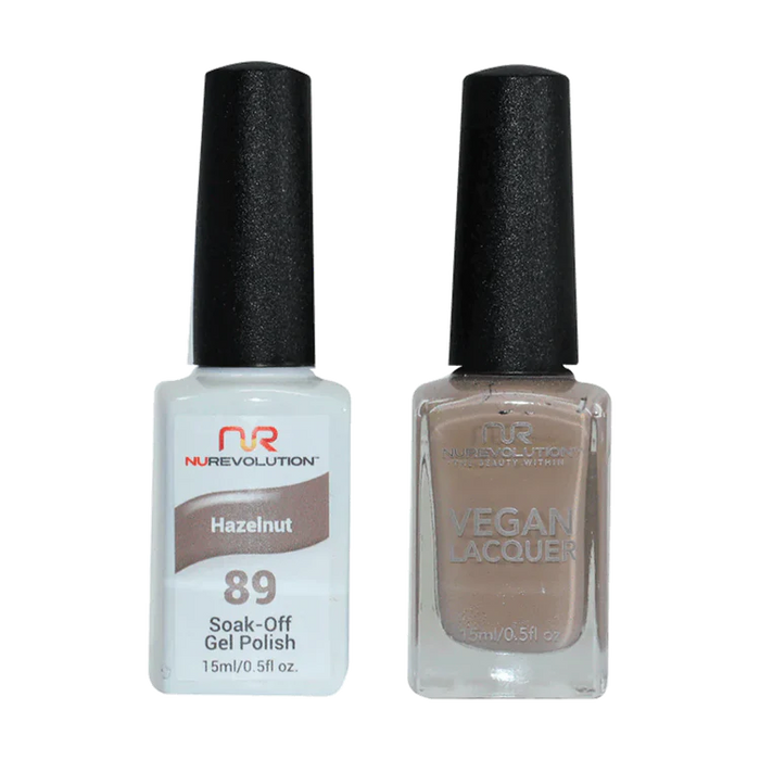 NuRevolution Gel Polish + Nail Lacquer, 089, Hazelnut  OK0425VD