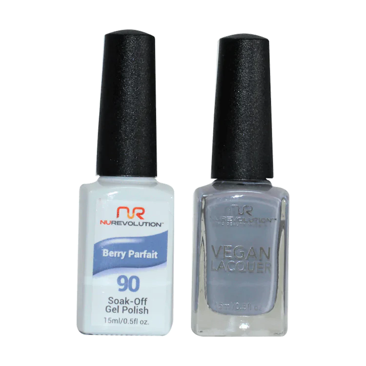 NuRevolution Gel Polish + Nail Lacquer, 090, Berry Parfait OK0425VD