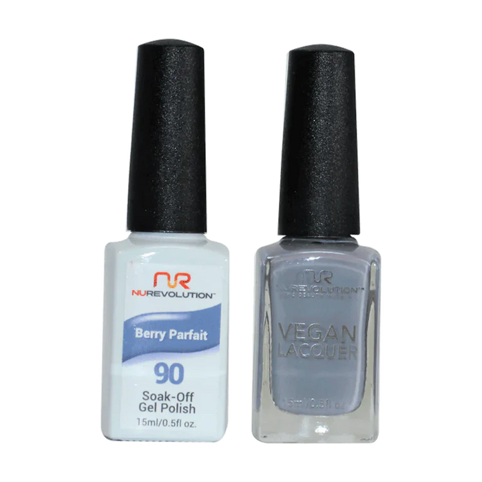 NuRevolution Gel Polish + Nail Lacquer, 090, Berry Parfait OK0425VD