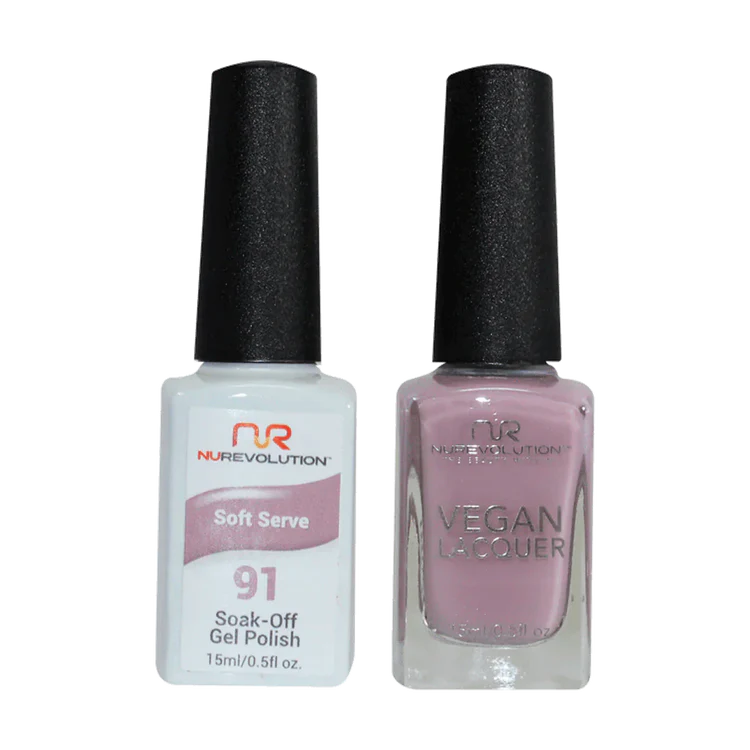 NuRevolution Gel Polish + Nail Lacquer, 091, Soft Serve OK0425VD