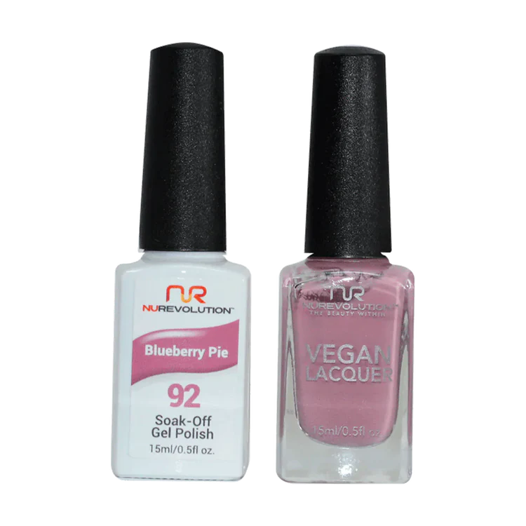 NuRevolution Gel Polish + Nail Lacquer, 092, Blueberry Pie OK0425VD