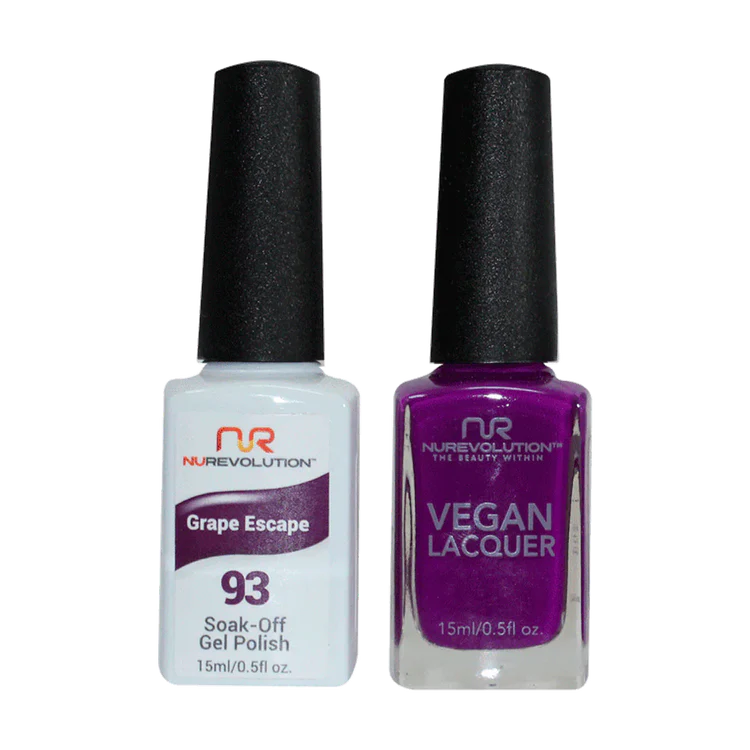 NuRevolution Gel Polish + Nail Lacquer, 093, Grape Escape OK0425VD