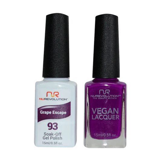 NuRevolution Gel Polish + Nail Lacquer, 093, Grape Escape OK0425VD