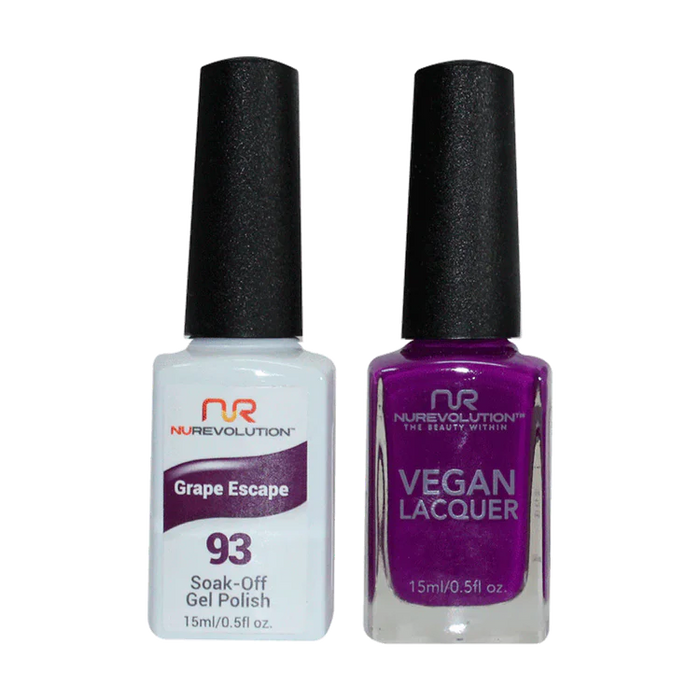 NuRevolution Gel Polish + Nail Lacquer, 093, Grape Escape OK0425VD