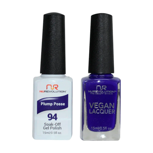 NuRevolution Gel Polish + Nail Lacquer, 094, Plum Posse OK0425VD