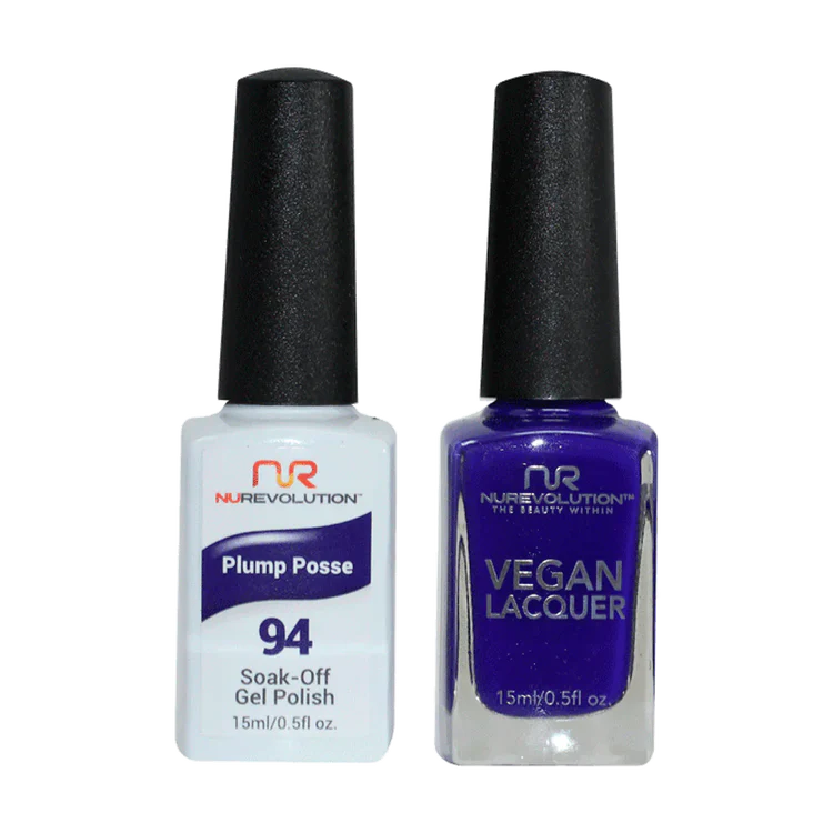 NuRevolution Gel Polish + Nail Lacquer, 094, Plum Posse OK0425VD
