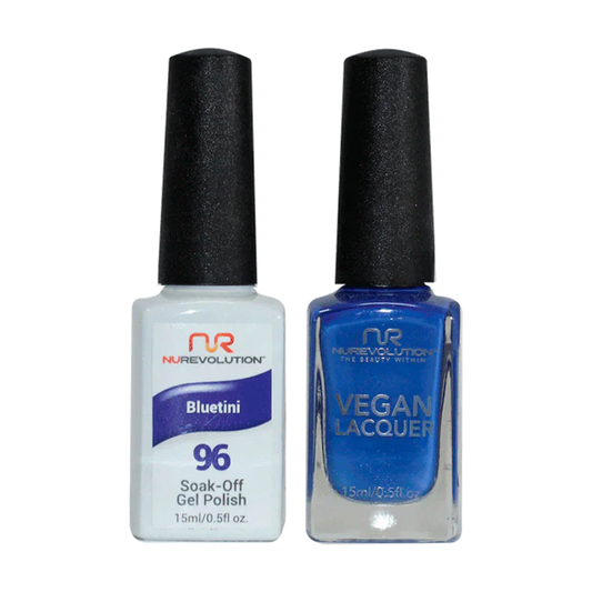 NuRevolution Gel Polish + Nail Lacquer, 096, Bluetini OK0425VD