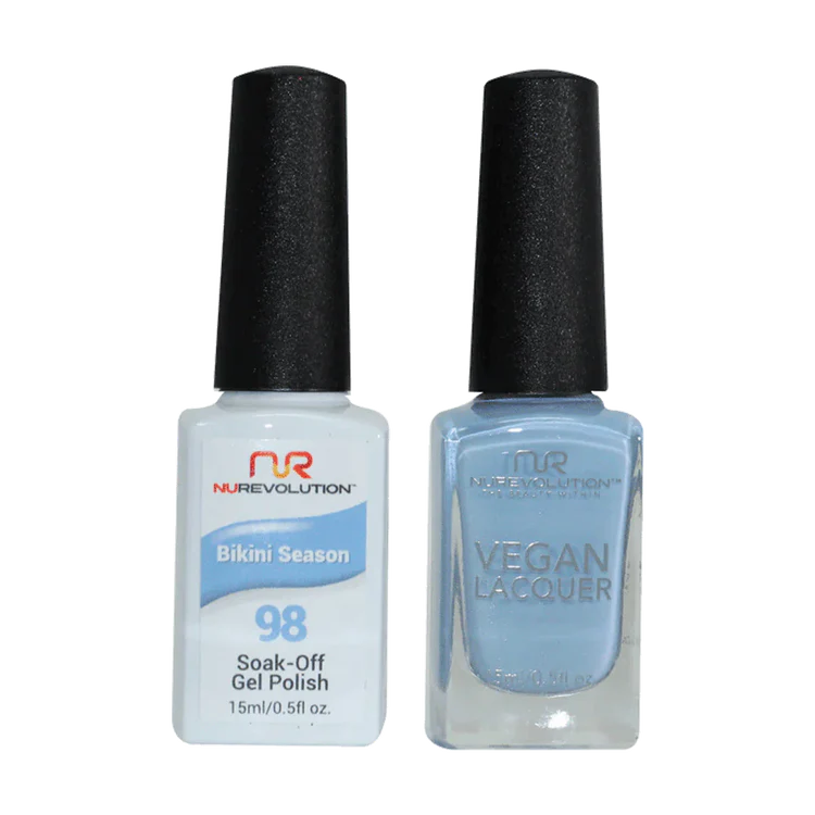 NuRevolution Gel Polish + Nail Lacquer, 098, Bikini Season OK0425VD