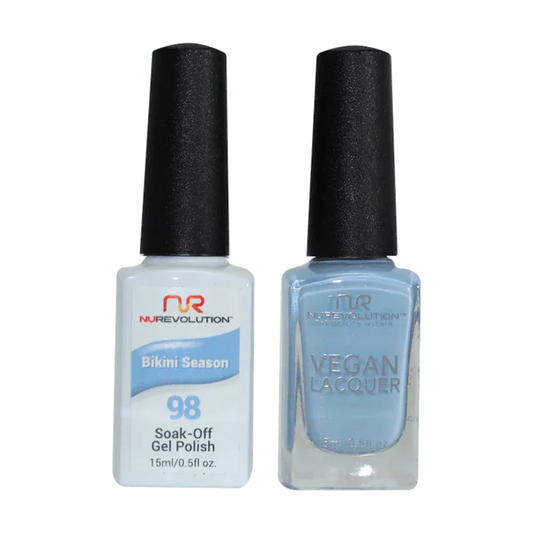 NuRevolution Gel Polish + Nail Lacquer, 098, Bikini Season OK0425VD