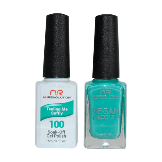 NuRevolution Gel Polish + Nail Lacquer, 100, Tealing Me Softly OK0425VD