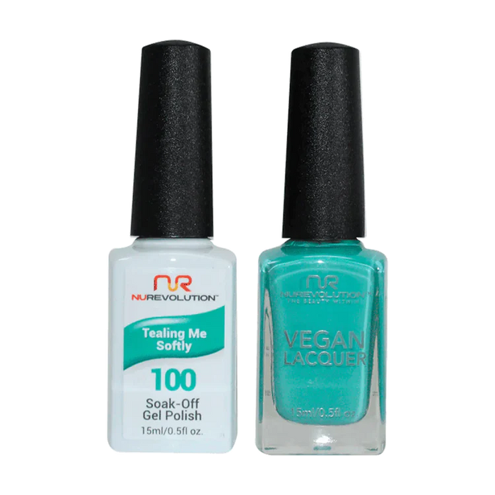 NuRevolution Gel Polish + Nail Lacquer, 100, Tealing Me Softly OK0425VD