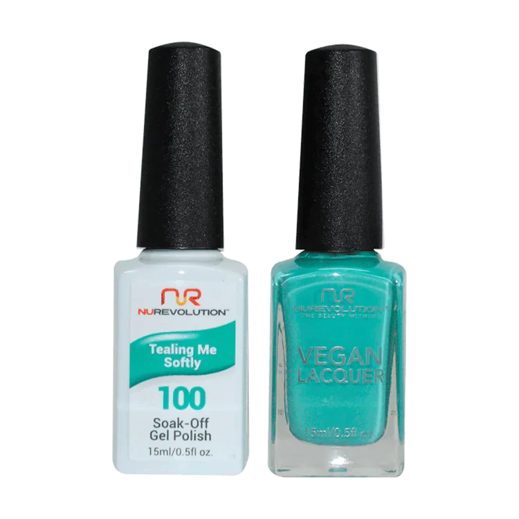 NuRevolution Gel Polish + Nail Lacquer, 100, Tealing Me Softly OK0425VD