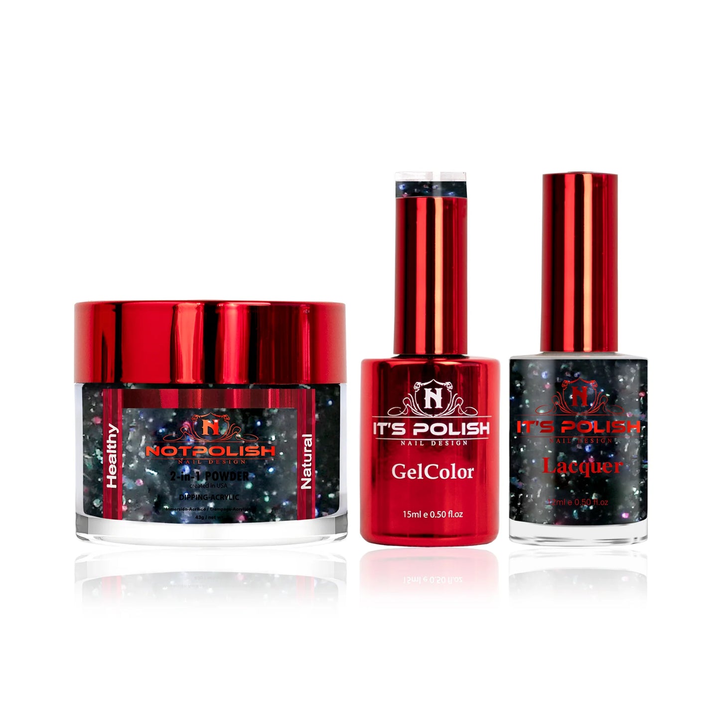 NotPolish 3in1 Acrylic/Dipping Powder + Gel Polish + Nail Lacquer, OM Collection, 002, Mr.Lonley