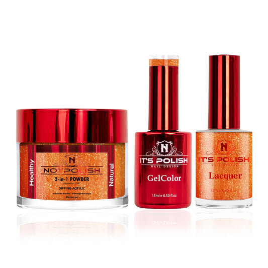 NotPolish 3in1 Acrylic/Dipping Powder + Gel Polish + Nail Lacquer, OM Collection, 004, Dreamsicle