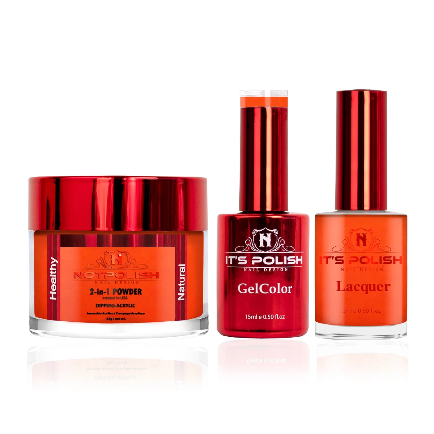 NotPolish 3in1 Acrylic/Dipping Powder + Gel Polish + Nail Lacquer, OM Collection, 007, Heat Wave