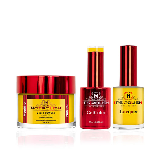 NotPolish 3in1 Acrylic/Dipping Powder + Gel Polish + Nail Lacquer, OM Collection, 104, YELLOW MAMBA