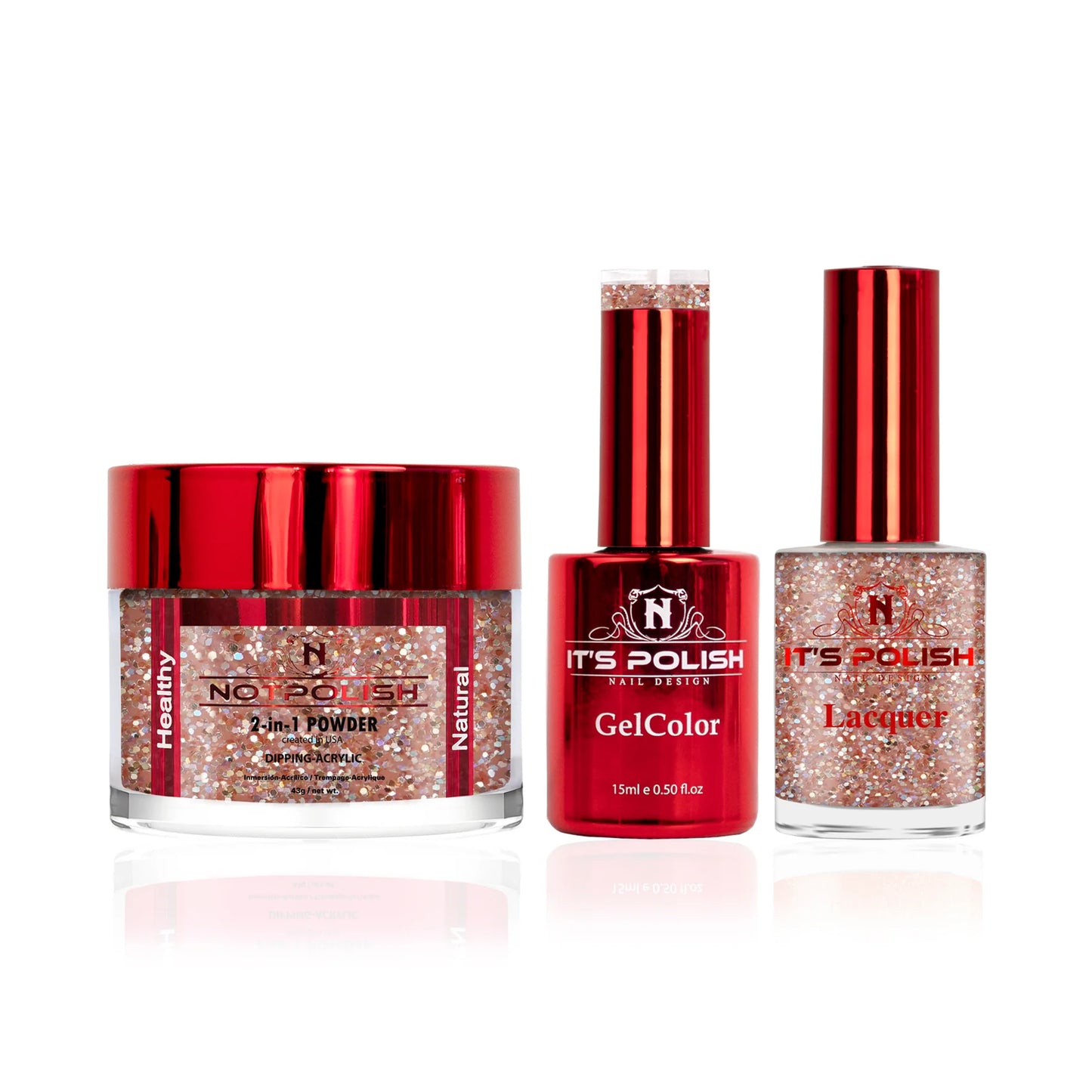 NotPolish 3in1 Acrylic/Dipping Powder + Gel Polish + Nail Lacquer, OM Collection, 024, Bare With Me