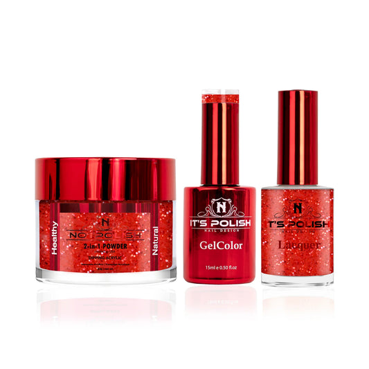 NotPolish 3in1 Acrylic/Dipping Powder + Gel Polish + Nail Lacquer, OM Collection, 028, Red Fox