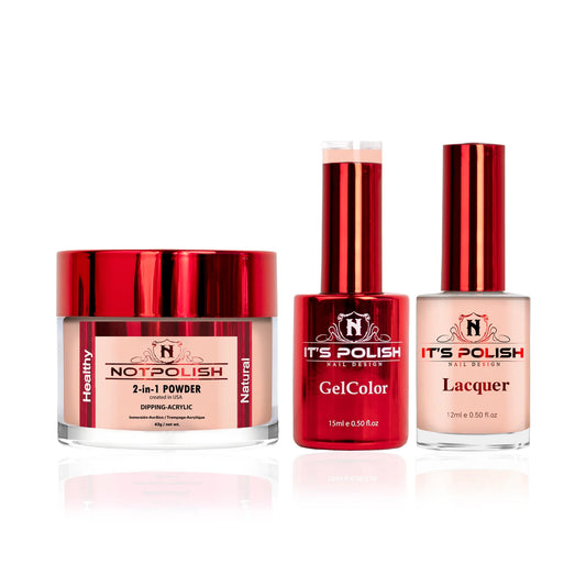 NotPolish 3in1 Acrylic/Dipping Powder + Gel Polish + Nail Lacquer, OM Collection, 030, Honeymoon