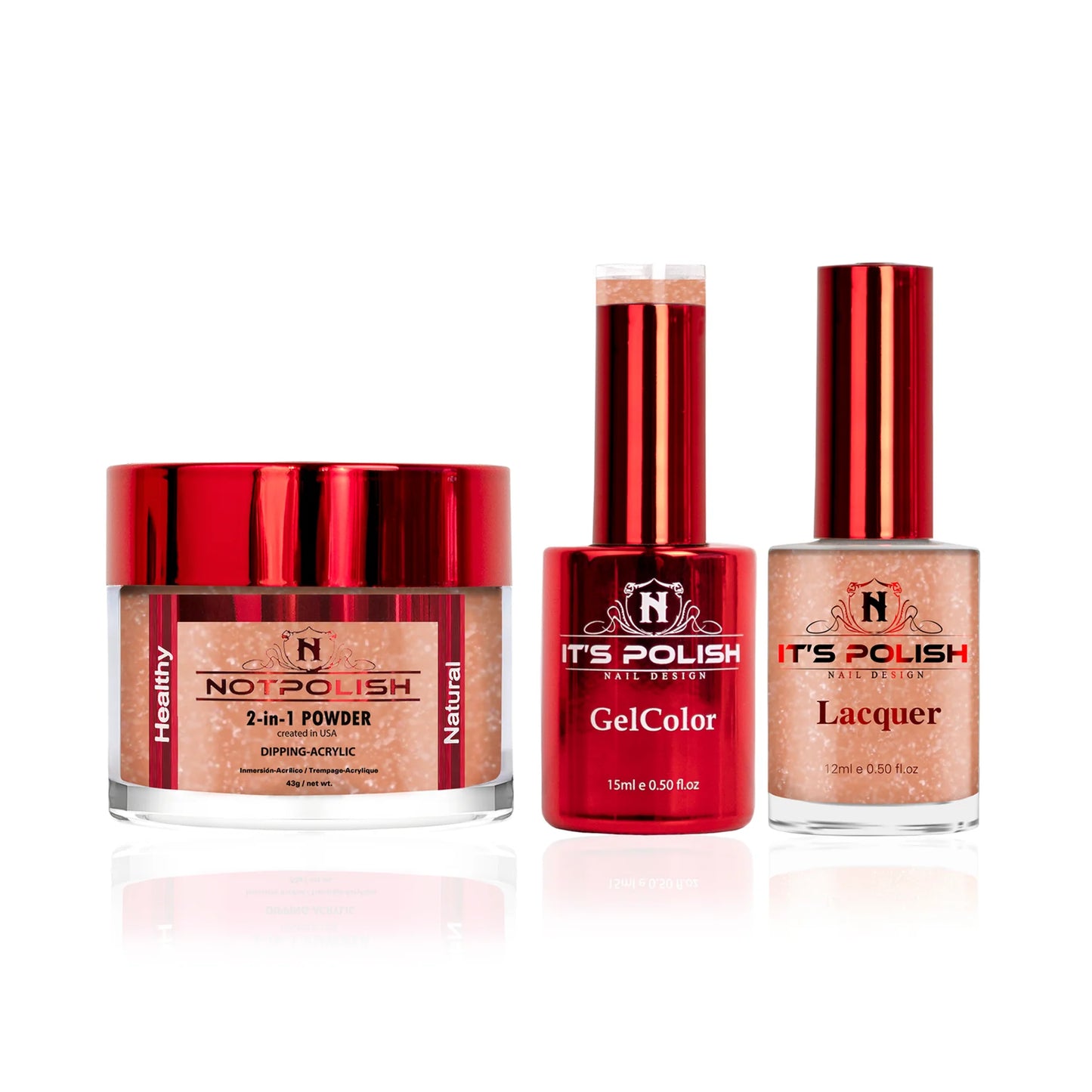 NotPolish 3in1 Acrylic/Dipping Powder + Gel Polish + Nail Lacquer, OM Collection, 032, Dare You Duo