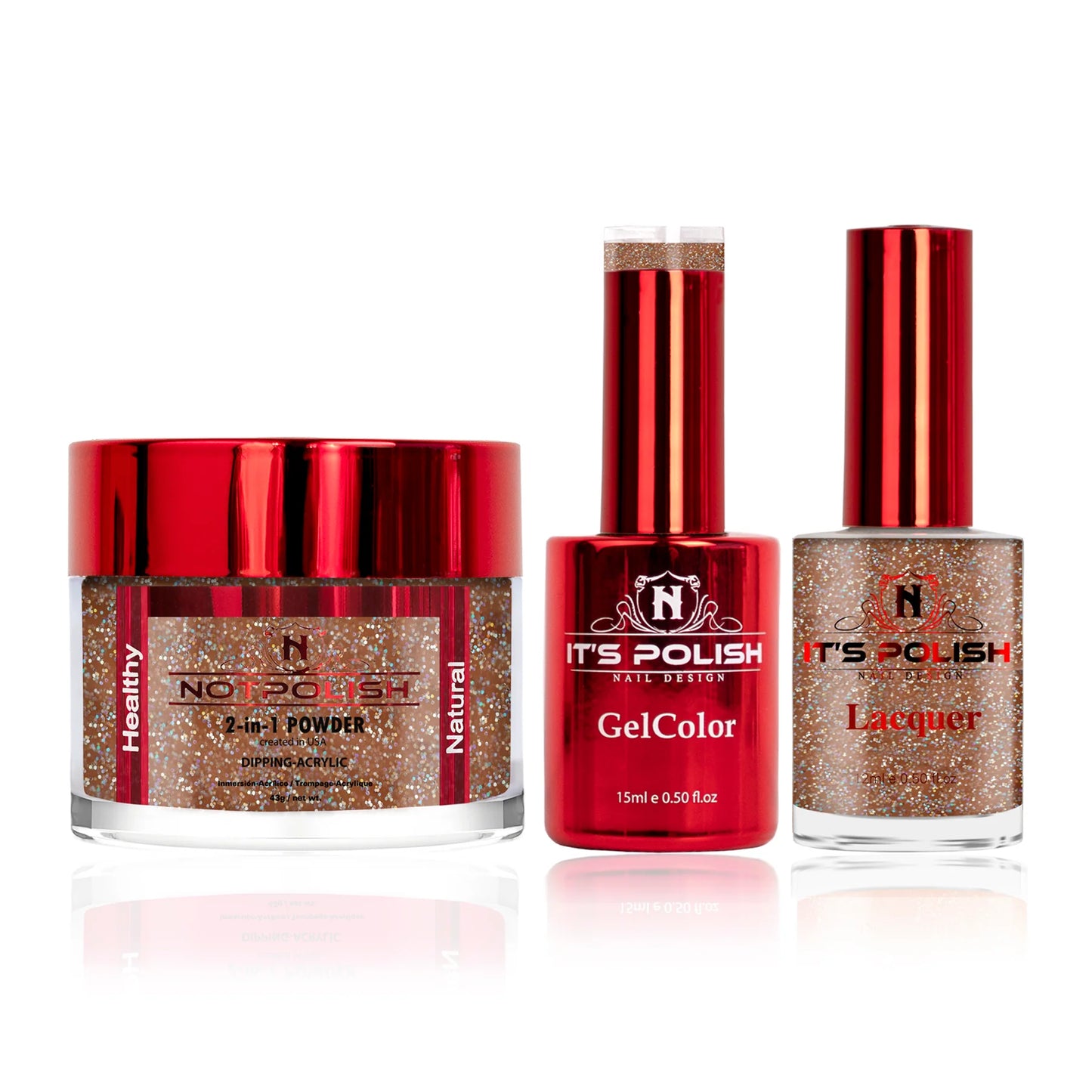 NotPolish 3in1 Acrylic/Dipping Powder + Gel Polish + Nail Lacquer, OM Collection, 044, Prom Dress