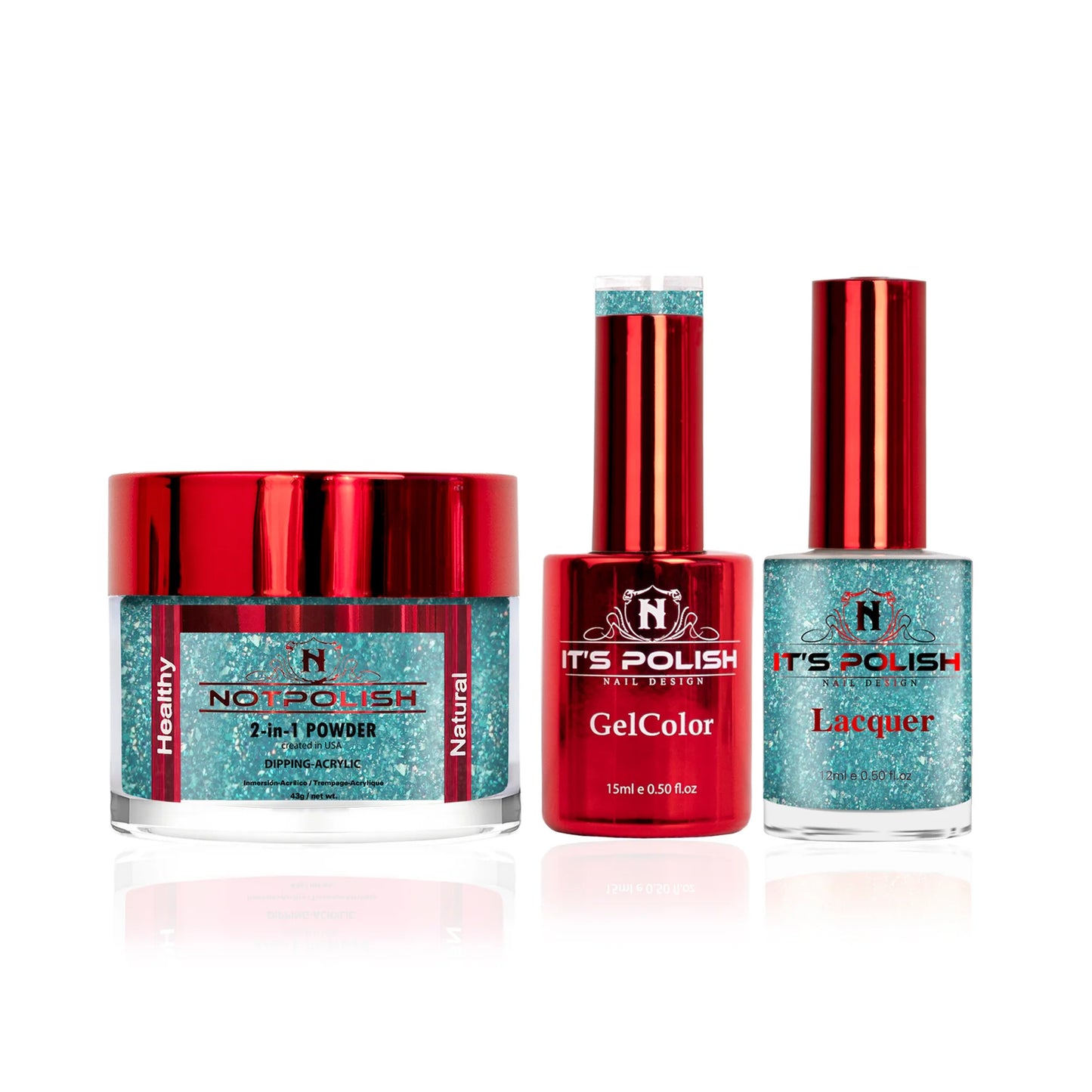 NotPolish 3in1 Acrylic/Dipping Powder + Gel Polish + Nail Lacquer, OM Collection, 045, Confetti Cake