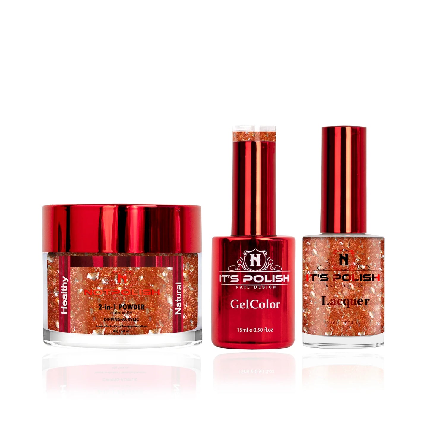 NotPolish 3in1 Acrylic/Dipping Powder + Gel Polish + Nail Lacquer, OM Collection, 065, Starburst