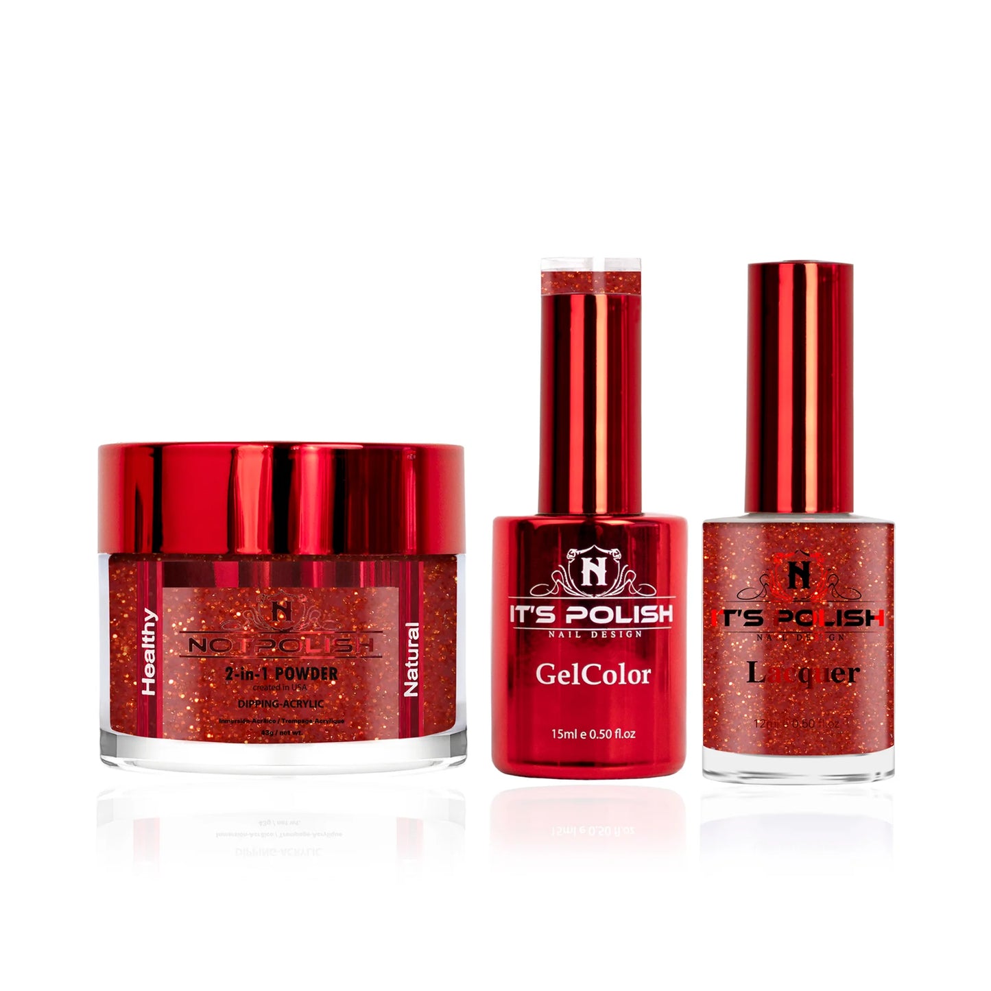 NotPolish 3in1 Acrylic/Dipping Powder + Gel Polish + Nail Lacquer, OG Collection, 161, Ruby Sand