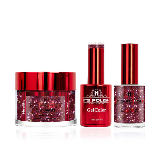 NotPolish 3in1 Acrylic/Dipping Powder + Gel Polish + Nail Lacquer, OG Collection, 175, Pink Stars