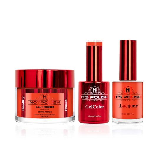 NotPolish 3in1 Acrylic/Dipping Powder + Gel Polish + Nail Lacquer, OG Collection, 184, Candied Peach